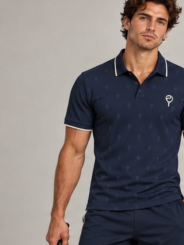 Men's polo and shorts, Midnight Navy